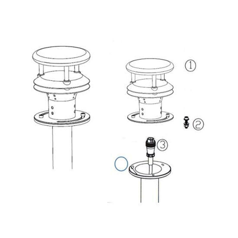 Industrial Meteorological Sensor flange fixing method